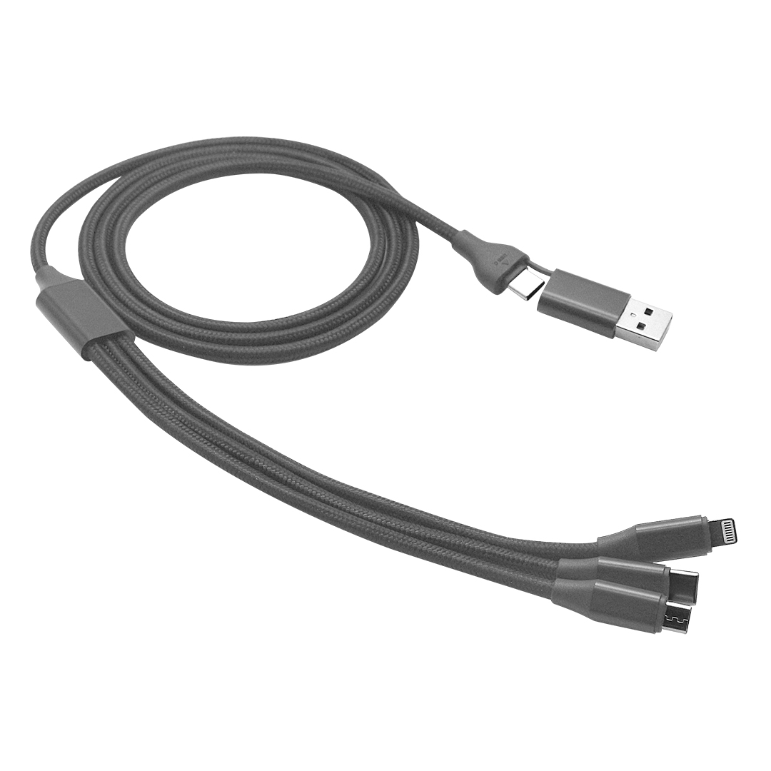 USB / Type-C kabl za punjenje i prenos podataka, 6 u 1, 60W